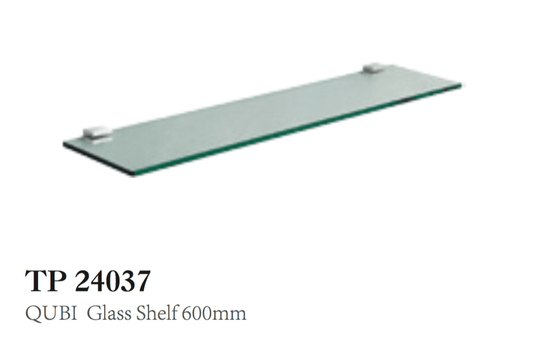 QUBI GLASS SHELF 600mm