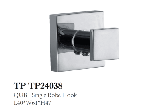 QUBI SINGLE ROBE HOOK L40*W61*H47