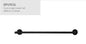 JESS 600mm Single Towel Rail in Matte Black