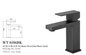 ACQUA BLACK Basin Mixer in Matte Black
