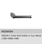 EXON Toilet Roll Holder in Gun Metal