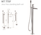 JESS Free Standing Bath Mixer in Chrome