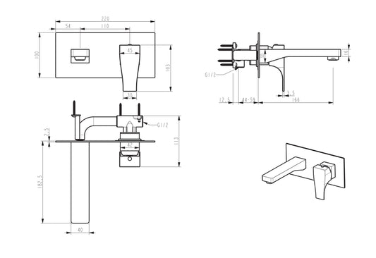 BTH3204 — Wall Mixer