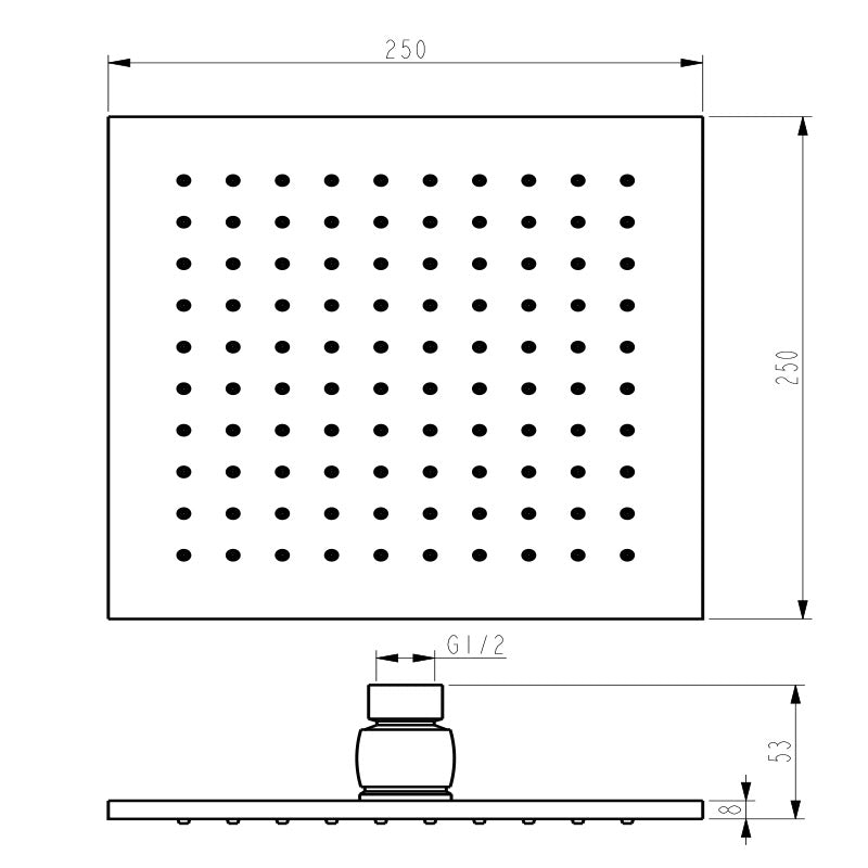 Square SHOWER HEAD