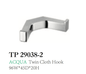 ACQUA Double Robe Hook CP
