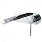 Round Chrome Bathtub Basin Wall Mixer With Spout